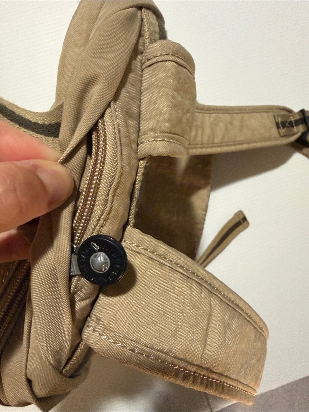 Kipling Backpack/Purse - Tan Color - Picture 7 of 13